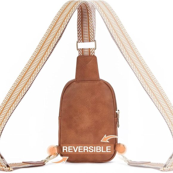 Small Sling Bag for Women Vegan Leather Fashionable Fanny Pack Crossbody Bags fo - Picture 5 of 7